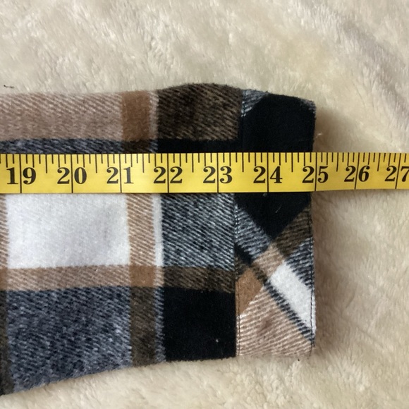 T H M L PLAID PRINT LONG SLEEVE SHIRT DRESS - Picture 10 of 16